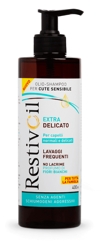 RESTIVOIL EXTRA DELICATO OLIO SHAMPOO PER CUTE SENSIBILE 400 ML - Farmasanitas 