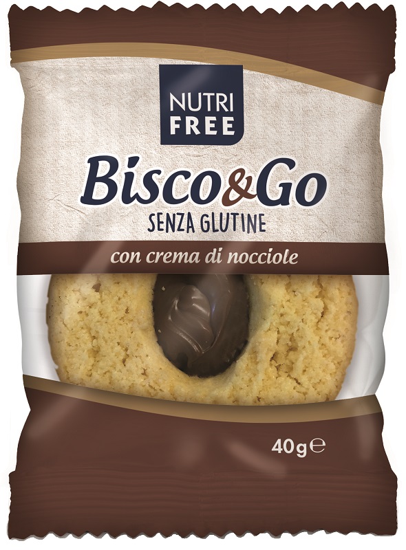 NUTRIFREE BISCO&GO CON CREMA DI NOCCIOLE 40 G - Farmasanitas 