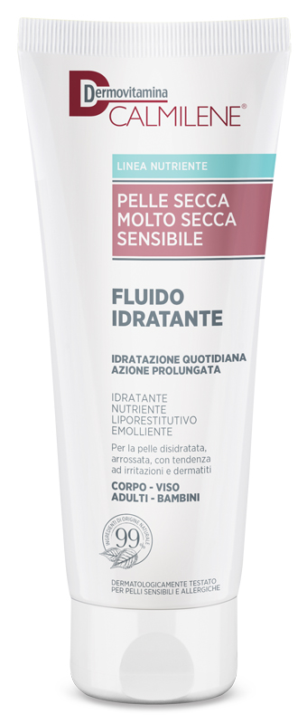 DERMOVITAMINA CALMILENE FLUIDO IDRATANTE PER PELLE SECCA, MOLTO SECCA E SENSIBILE 250 ML - Farmasanitas 