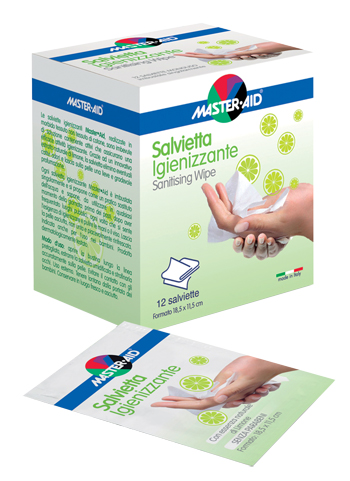 SALVIETTA IGIENIZZANTE 12 PEZZI - Farmasanitas 