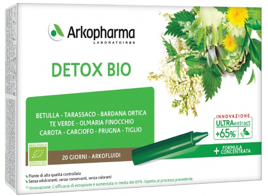 ARKOFLUIDI DETOX BIO 20 FIALE - Farmasanitas 
