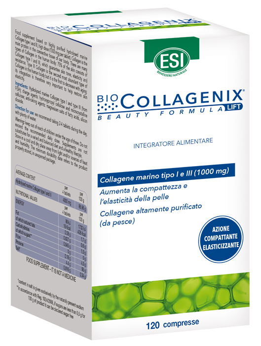 ESI BIOCOLLAGENIX 120 COMPRESSE - Farmasanitas 