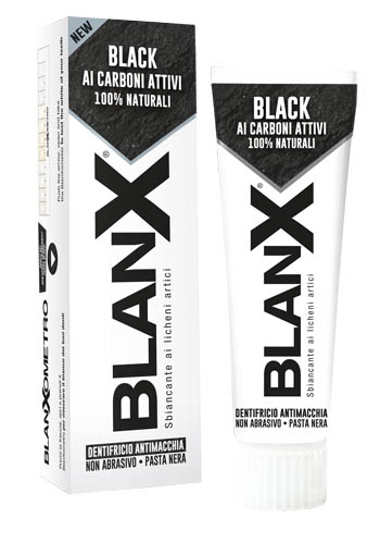 BLANX BLACK CARBONE 75 ML - Farmasanitas 