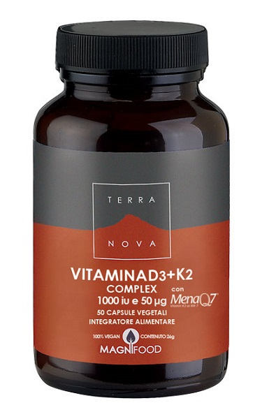 TERRANOVA VITAMINA D3 + K2 50 CAPSULE - Farmasanitas 
