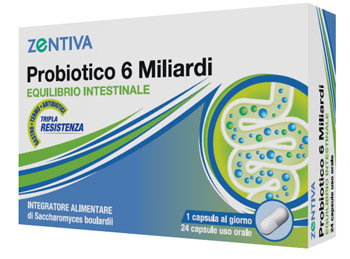 ZENTIVA PROBIOTICO 6 MILIARDI 24 CAPSULE VEGETALI - Farmasanitas 