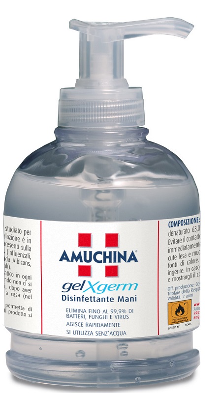 AMUCHINA GEL X-GERM DISINFETTANTE MANI 250 ML - Farmasanitas 