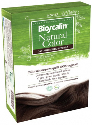 BIOSCALIN NATURAL COLOR CASTANO SCURO INTENSO 70 G - Farmasanitas 