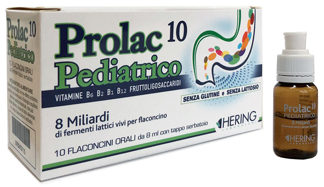 PROLAC10 PEDIATRICO FERMENTI LATTICI 10 FLACONCINI 8 ML - Farmasanitas 