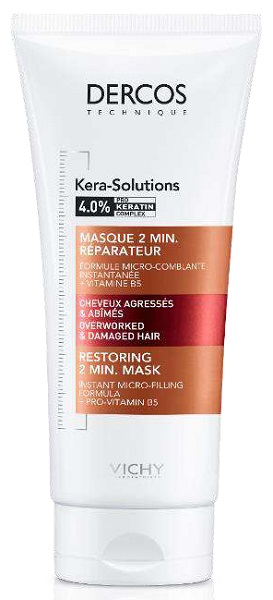 DERCOS TECHNIQUE KERASOL MASCHERA RIPARATRICE 2 MIN 200 ML - Farmasanitas 