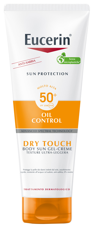 EUCERIN SUN PROTECTION OIL CONTROL DRY TOUCH SPF 50+ SUN GEL CREME 200 ML - Farmasanitas 