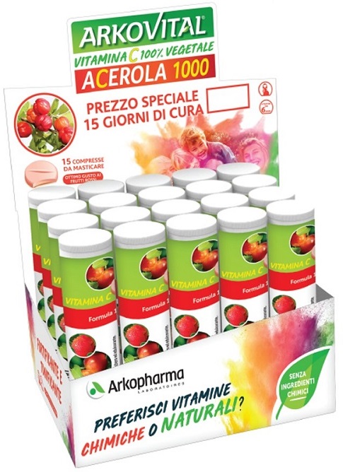 ARKOVITAL ACEROLA 1000 15 COMPRESSE - Farmasanitas 