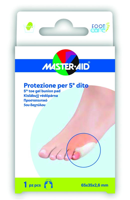 PROTEZIONE IN GEL MASTER-AID FOOTCARE 5 DITO 1 PEZZO C15 - Farmasanitas 