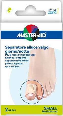 DIVARICATORE ALLUCE GIORNO/NOTTE MASTER-AID FOOTCARE SMALL 2 PEZZI D11 - Farmasanitas 