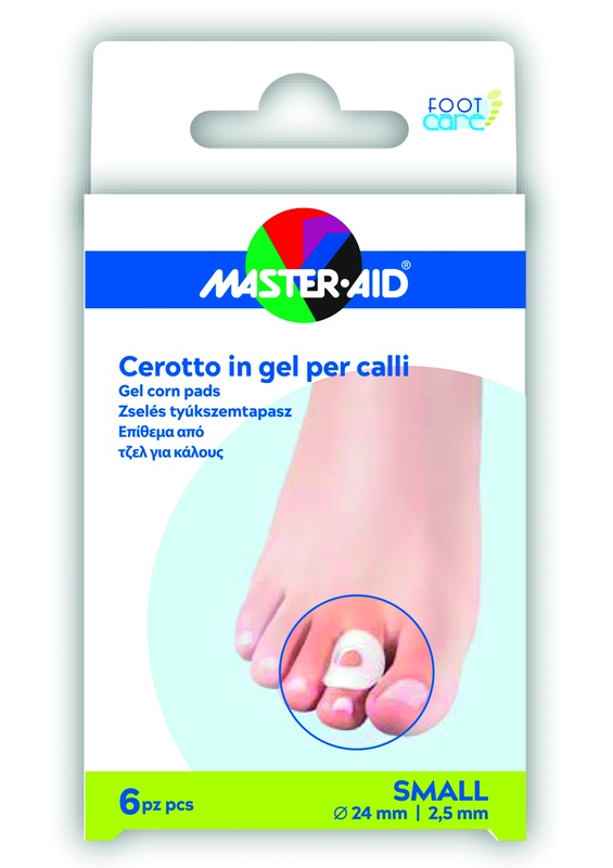 CEROTTO PROTEZIONE CALLI MASTER-AID FOOTCARE IN GEL SMALL 6 PEZZI B10 - Farmasanitas 