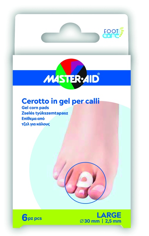 CEROTTO PROTEZIONE CALLI MASTER-AID FOOTCARE IN GEL LARGE 6 PEZZI B11 - Farmasanitas 