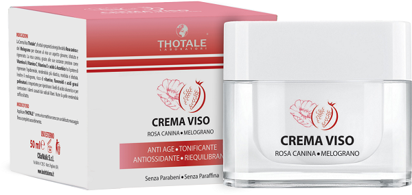 THOTALE CREMA VISO ROSA CANINA E MELOGRANO 50 ML - Farmasanitas 
