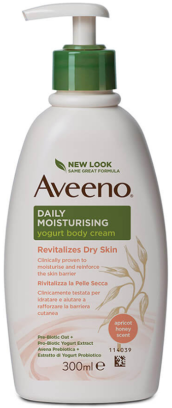 AVEENO CREMA CORPO YOGURT ALBICOCCA&MIELE 300 ML - Farmasanitas 