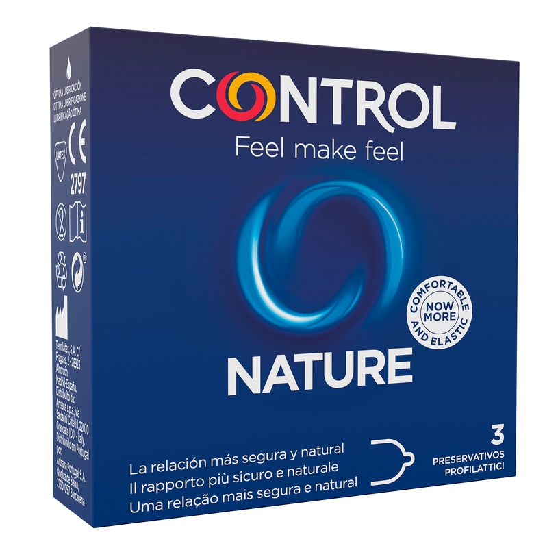 PROFILATTICO CONTROL NATURE 2,0 3 PEZZI - Farmasanitas 