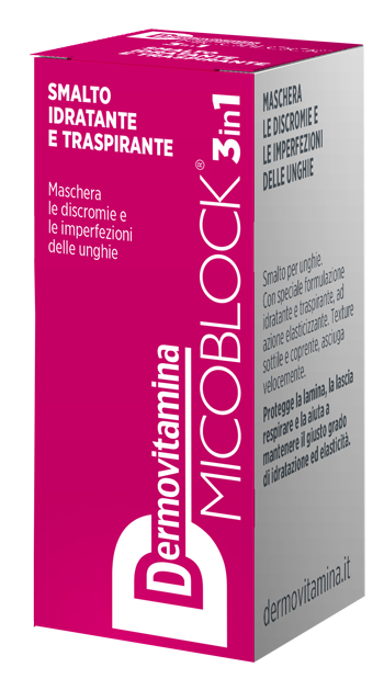 DERMOVITAMINA MICOBLOCK 3 IN 1 SMALTO IDRATANTE E TRASPIRANTE FUCSIA 5 ML - Farmasanitas 
