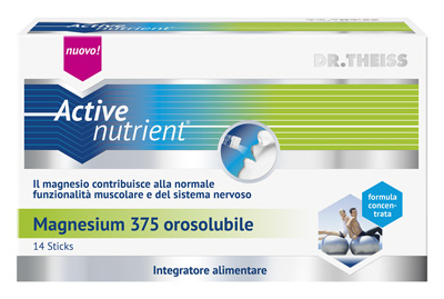THEISS ACTIVE NUTRIENT MAGNESIUM 375 14 STICK OROSOLUBILI - Farmasanitas 