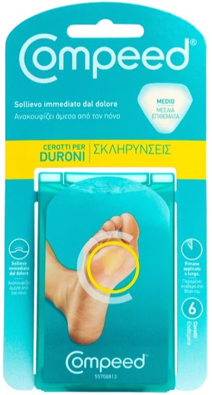 COMPEED CEROTTI PER DURONI MEDIO 6 PEZZI - Farmasanitas 