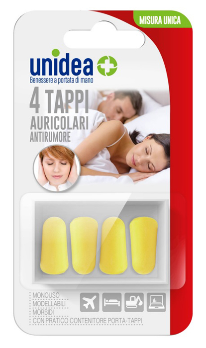 UNIDEA TAPPI AURICOLARI 4 PEZZI - Farmasanitas 