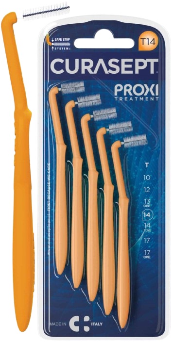 CURASEPT PROXI ANGLE T14 ARANCIO/ORANGE 5 PEZZI - Farmasanitas 