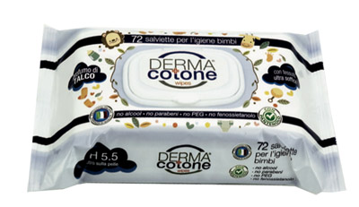 DERMACOTONE SALVIETTINE TALCO 72 PEZZI - Farmasanitas 