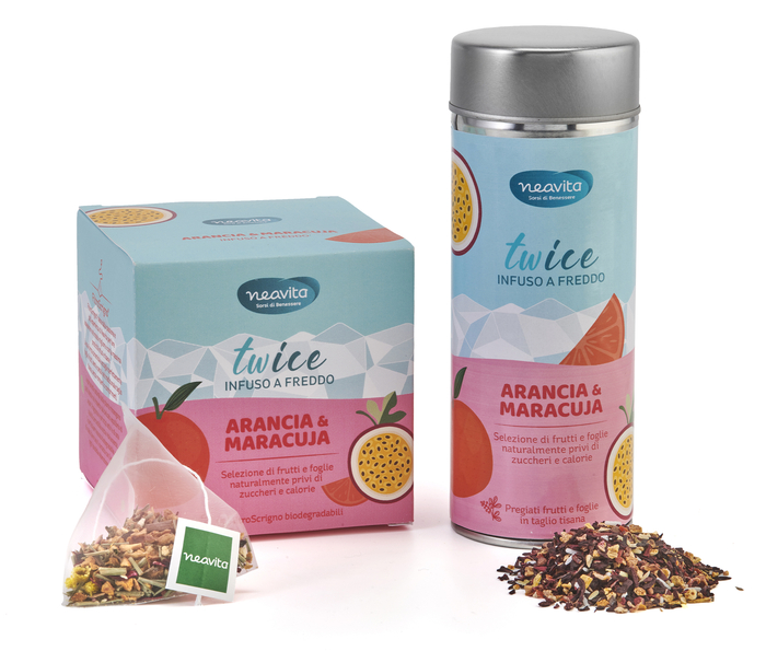 INFUSO TWICE ARANCIA E MARACUJA SFUSO 90 G - Farmasanitas 