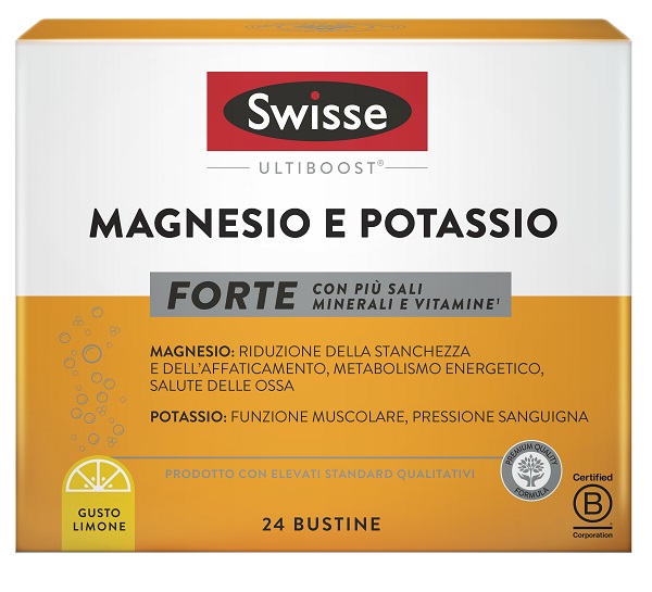 SWISSE MAGNESIO POTASSIO FORTE 24 BUSTINE - Farmasanitas 