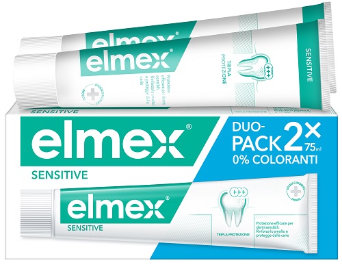 ELMEX SENSITIVE DENTIFRICIO BITUBO 2X75 ML - Farmasanitas 