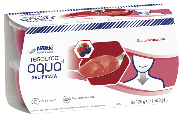 RESOURCE AQUA ACQUA GELIFICATA+GRENADA CUP 6 4X125 G - Farmasanitas 