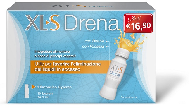 XLS DRENA TAGLIO PREZZO 10 FLACONCINI 70 ML - Farmasanitas 