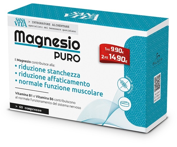 SANAVITA MAGNESIO PURO 60 COMPRESSE - Farmasanitas 