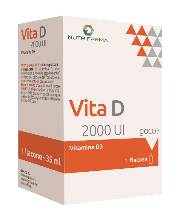 VITA D 2000UI GOCCE 35 ML - Farmasanitas 