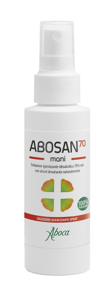 ABOSAN70 SOLUZIONE IGIENIZZANTE MANI 100 ML SPRAY - Farmasanitas 