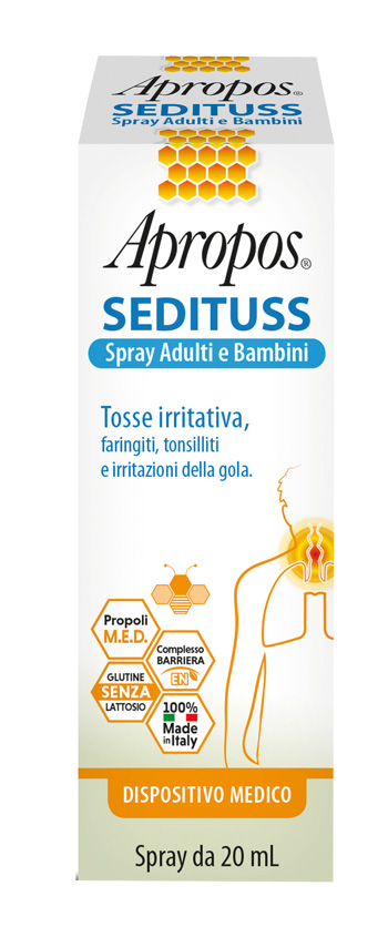 APROPOS SEDITUSS SPRAY ADULTI/BAMBINI 20 ML - Farmasanitas 
