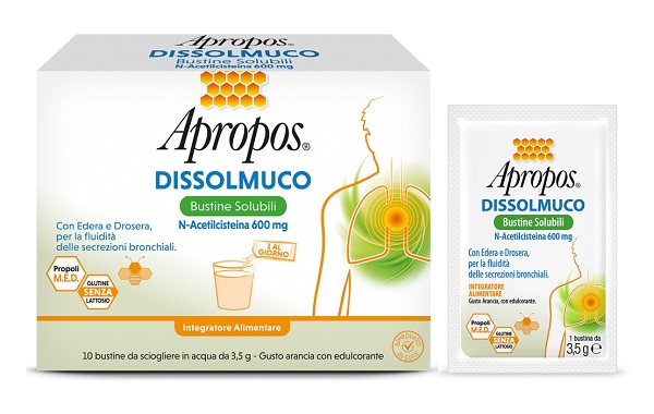 APROPOS DISSOLMUCO 10 BUSTINE SOLUBILI - Farmasanitas 