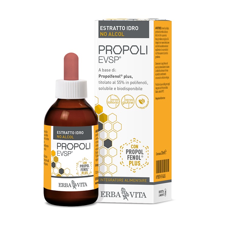PROPOLI EVSP ESTRATTO IDRO NO ALCOL 30 ML - Farmasanitas 