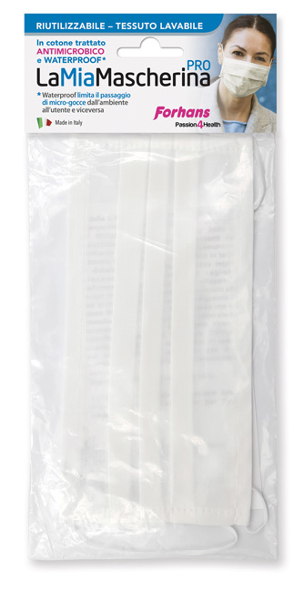 LAMIAMASCHERINA FORANS PRO COTONE RIUTILIZZABILE LAVABILE A MANO - Farmasanitas 