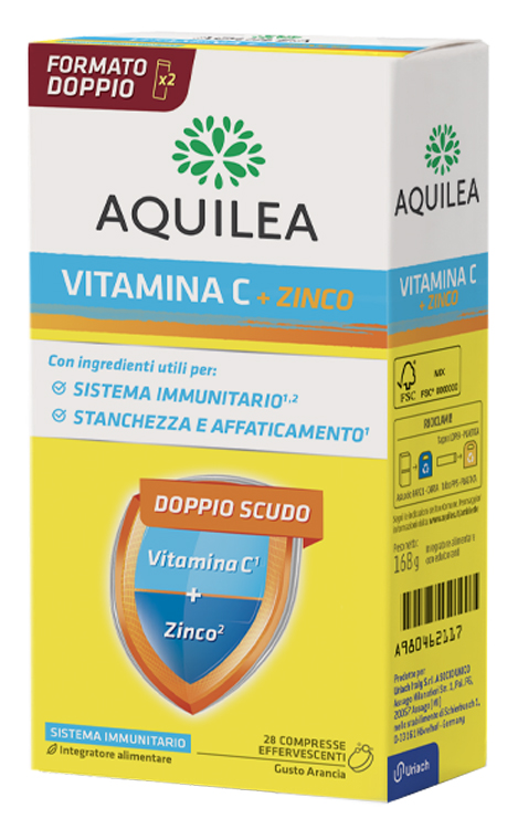 AQUILEA VITAMINA C 14 COMPRESSE EFFERVESCENTI BIPACK - Farmasanitas 