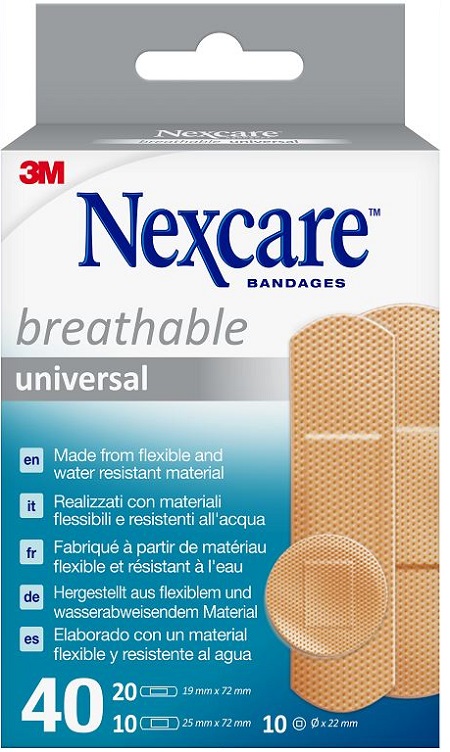 CEROTTO PREPARATO NEXCARE UNIVERSAL ASSORTITI 20 CEROTTO 19X72MM + 10 CEROTTO 25X72MM + 10 CEROTTO TONDI 22,5MM - Farmasanitas 
