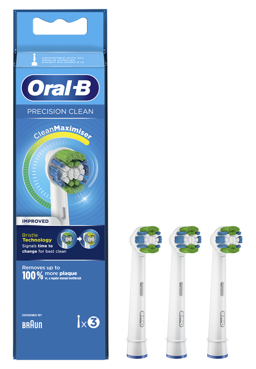ORALB PRECISION CLEAN EB20 TESTINA PER SPAZZOLINO ELETTRICO 3 PEZZI - Farmasanitas 