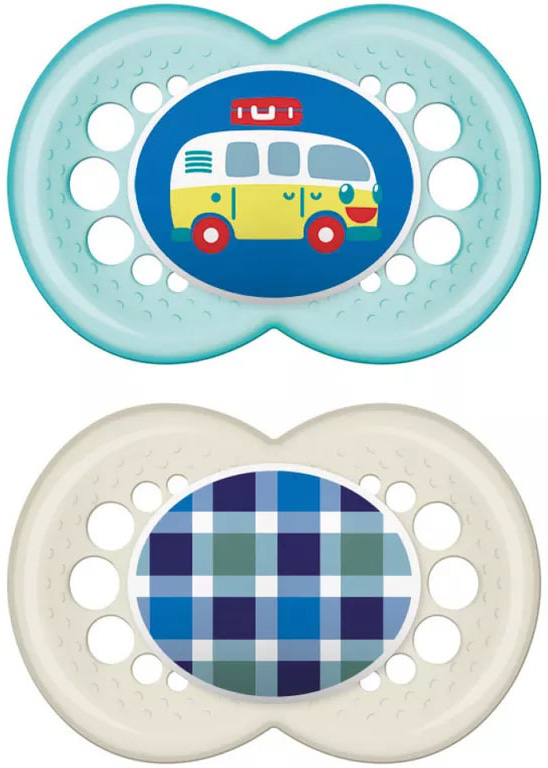 MAM SUCCHIETTO ORIGINAL 16+ SILICONE MASCHIO 2 PEZZI - Farmasanitas 