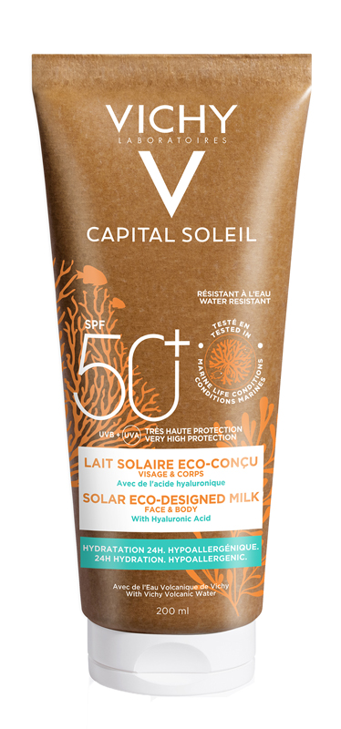CAPITAL SOLEIL LATTE SOLARE ECO-SOSTENIBILE SPF50+ 200 ML - Farmasanitas 