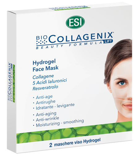 ESI BIOCOLLAGENIX HYDROGEL FACE MASK 2 PEZZI - Farmasanitas 