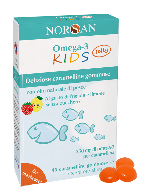 NORSAN OMEGA 3 KIDS 45 CARAMELLINE GOMMOSE - Farmasanitas 