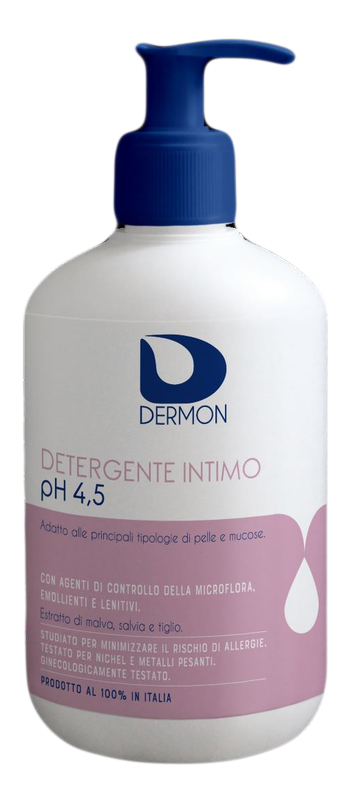 DERMON DETERGENTE INTIMO USO FREQUENTE PH 4,5 500 ML - Farmasanitas 
