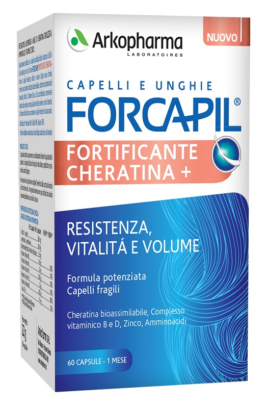 FORCAPIL FORTIFICANTE CHERATINA 60 CAPSULE - Farmasanitas 