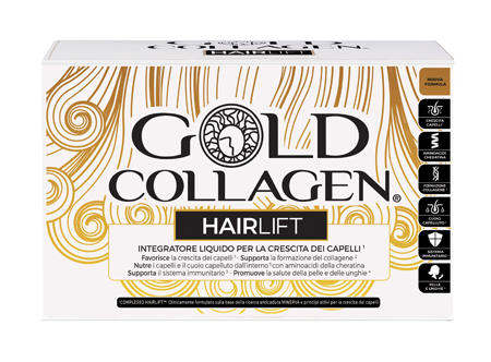 GOLD COLLAGEN HAIRLIFT 10 FLACONI DA 50 ML - Farmasanitas 